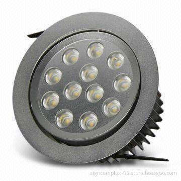 LED Downlight with 60/90 Degrees Beam Angle, 15 or 16W Power, 5-year Warranty